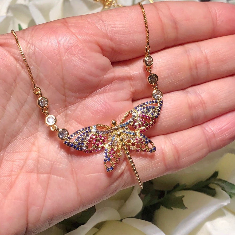 LAST ONE!! Dragonfly necklace